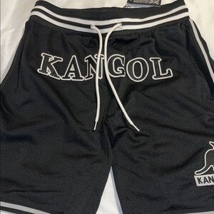 Kangol Black Athletic Men's Shorts